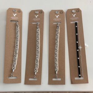 American Eagle Outfitters Silver and Black Star Hair Accessories